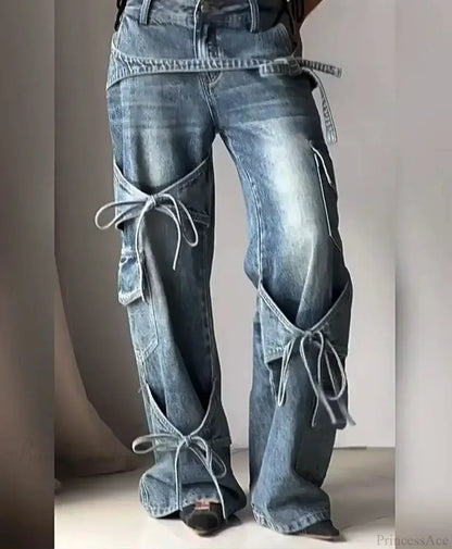 Tie-up Mysterious Denim Pant