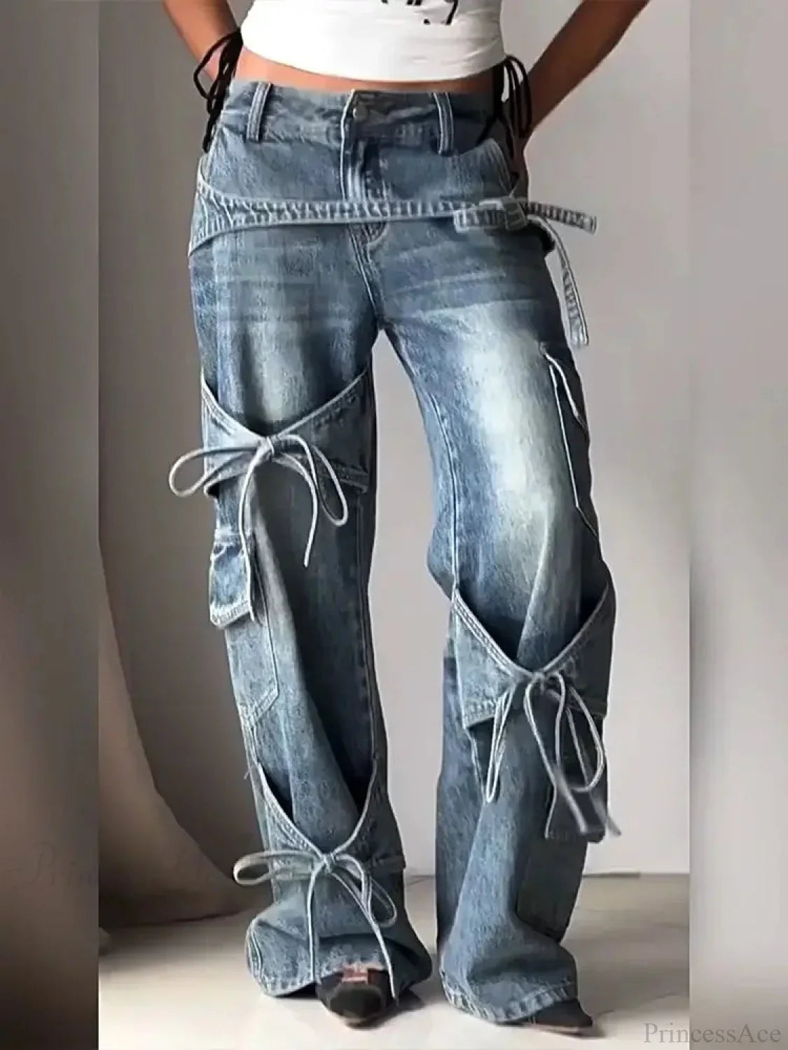 Tie-up Mysterious Denim Pant