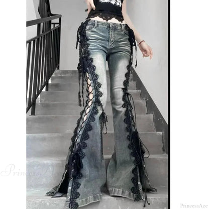 Tie-up Mysterious Flare Bootcut Pant