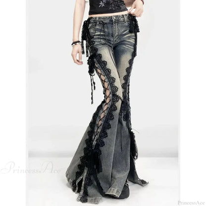 Tie-up Mysterious Flare Bootcut Pant