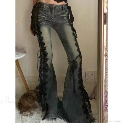 Tie-up Mysterious Flare Bootcut Pant