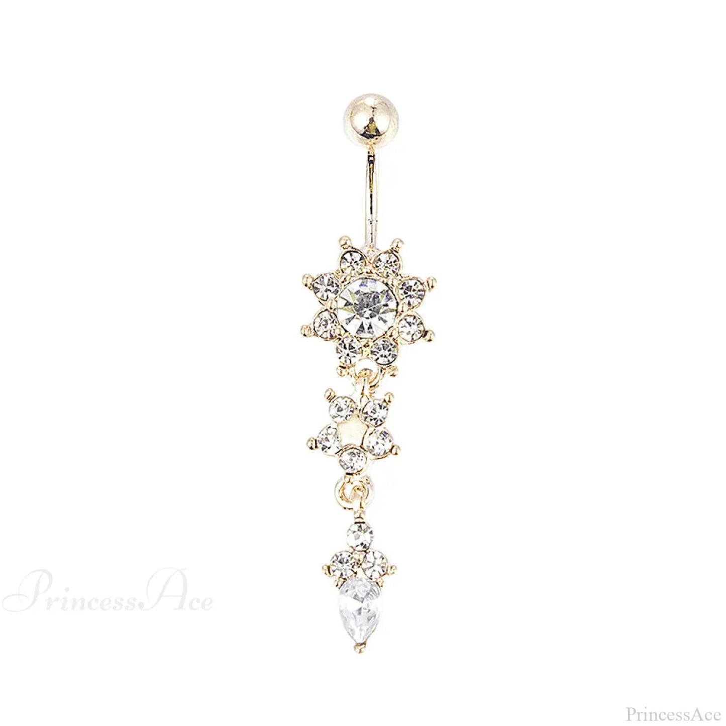 Traditional Zircon Drip Medieval Stomach Ring