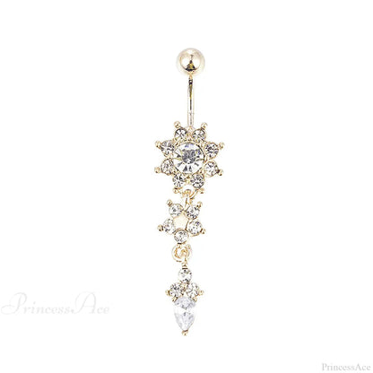 Traditional Zircon Drip Medieval Stomach Ring