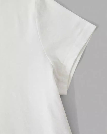 Floral Print Slim Crew Neck T-Shirt