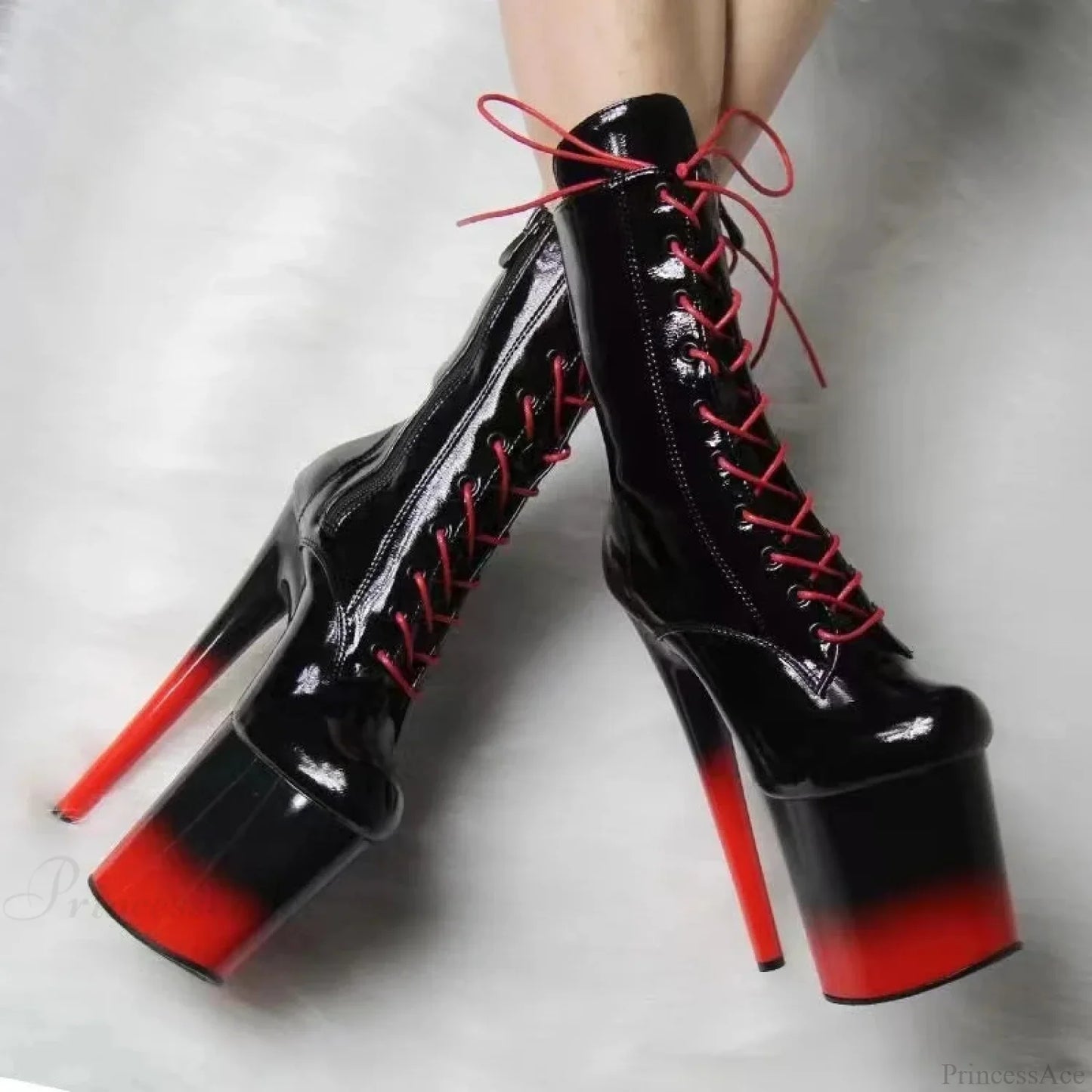 Ultra-thin Tall Steel Tube Nightclub Short Boot