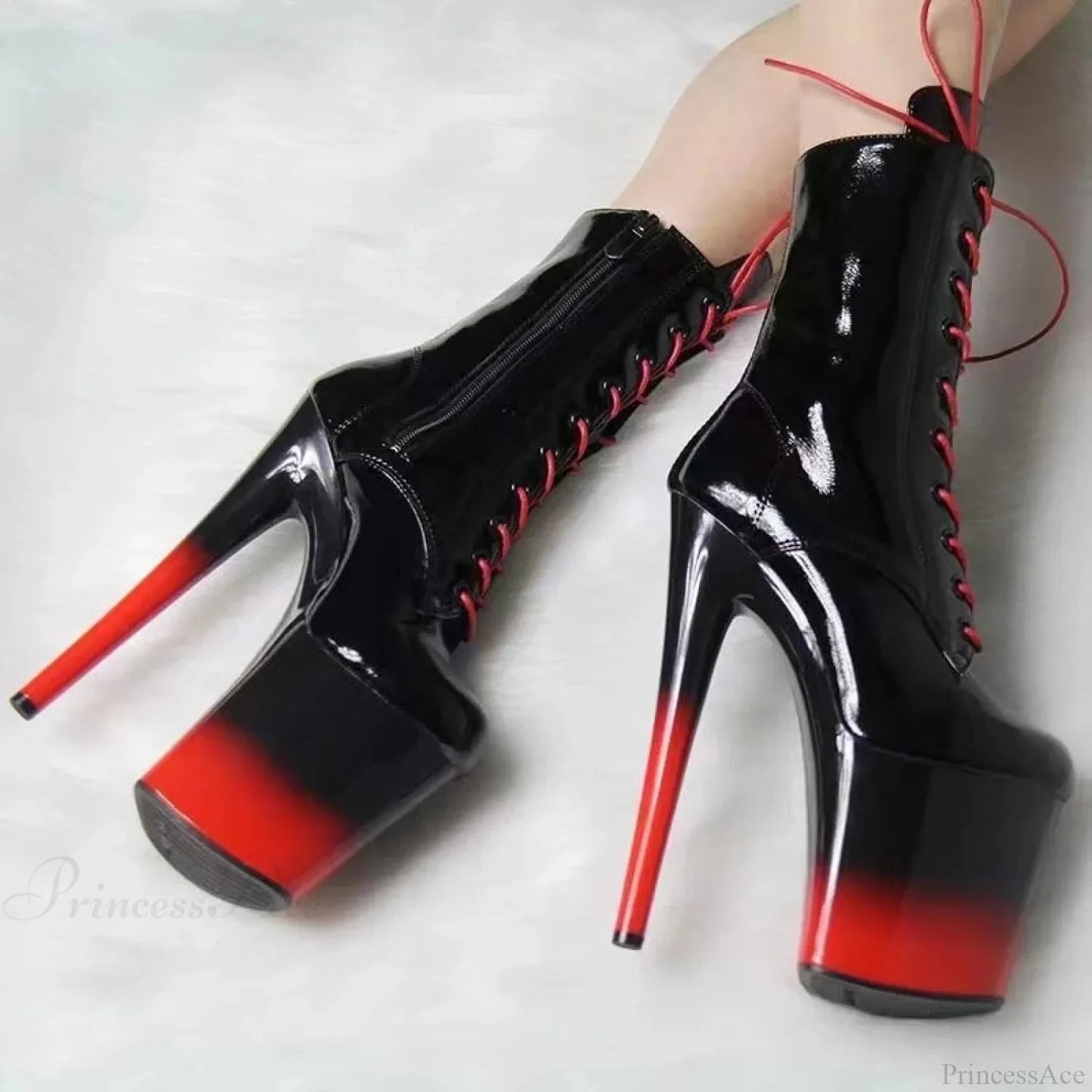 Ultra-thin Tall Steel Tube Nightclub Short Boot
