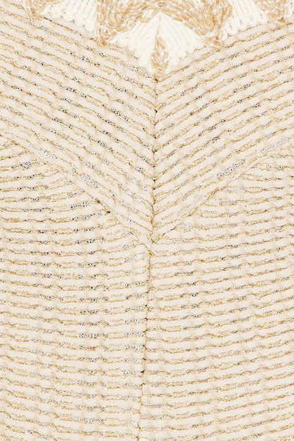 Valentina Cut-out Fringe Knit Maxi Dress