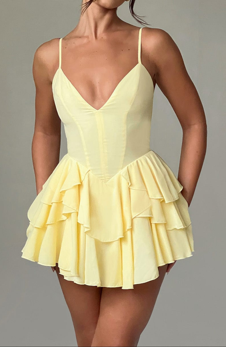 Gia Playsuit - Lemon