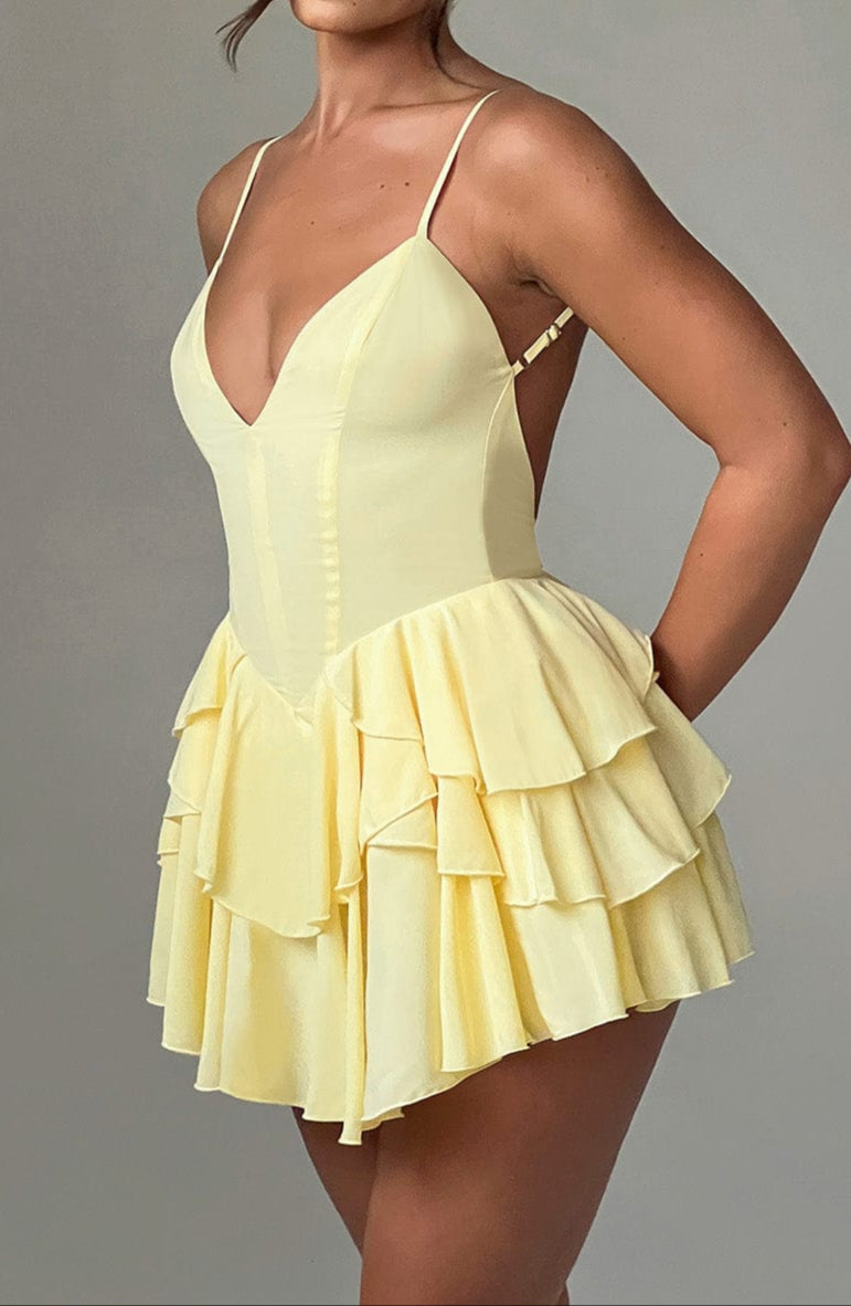 Gia Playsuit - Lemon