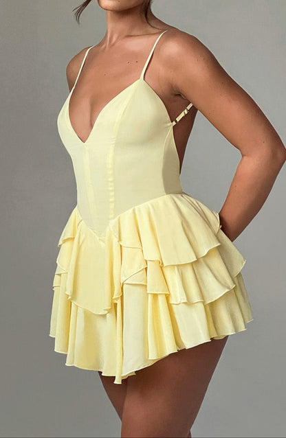 Gia Playsuit - Lemon
