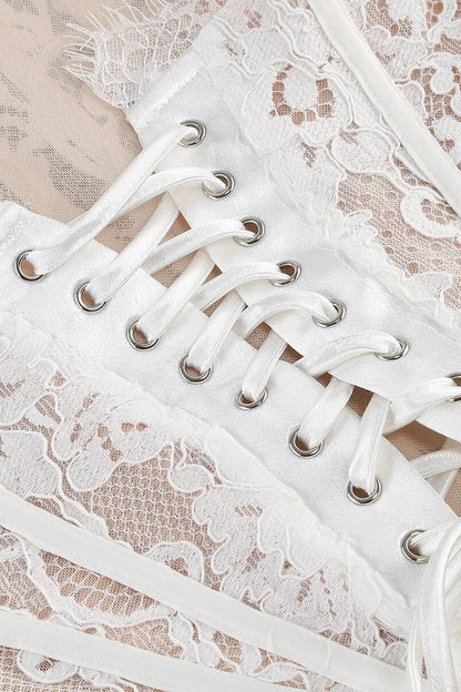 Venus Strapless Lace Corset Mini Dress