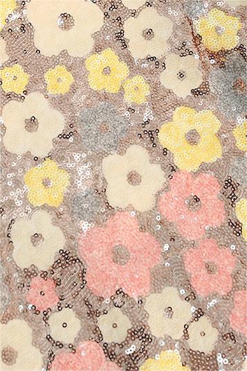 Vera Floral Sequins Mini Skirt