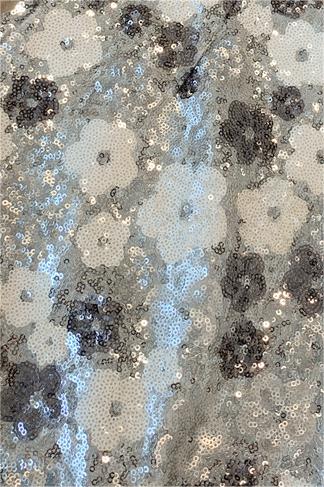 Vera Floral Sequins Mini Skirt