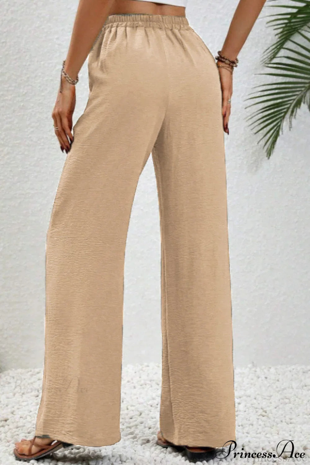 Versatile Solid Maxi Wide Leg Pants