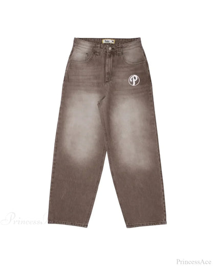 Vintage Gothic Cross Wings Stitched Pants