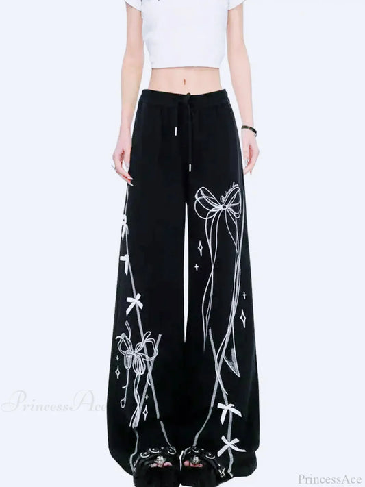 Vintage Gothic Elevated Waist Cleansed Baggy Pant