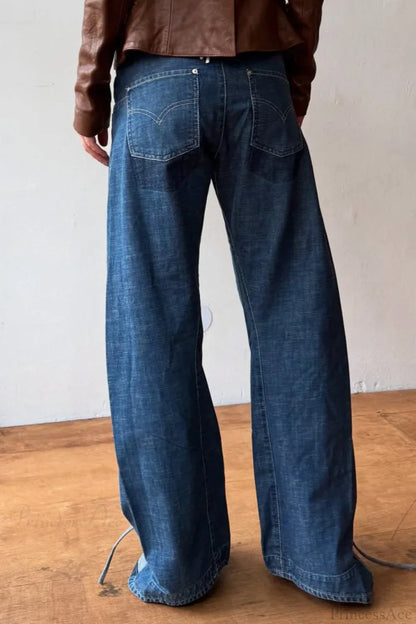 Vintage High-Waist Straight-Leg Jeans