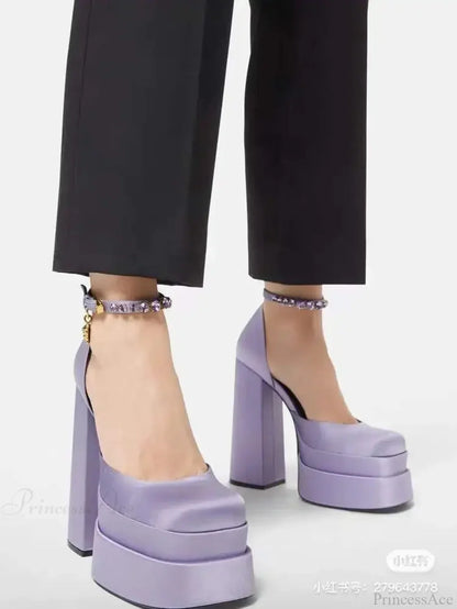 Vintage Mary Jane Chunky Gothic Tall Heel