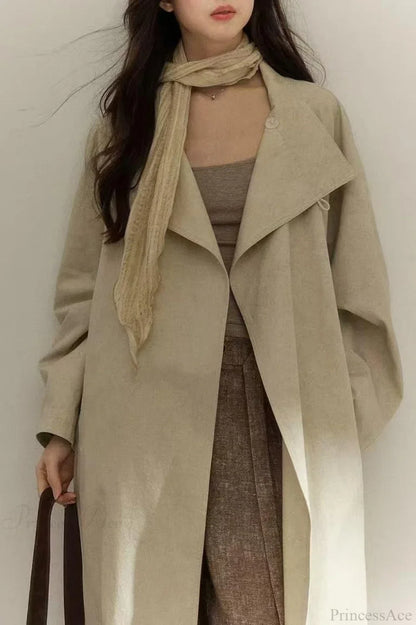 Vintage Purple Distressed Minimalist Overcoat