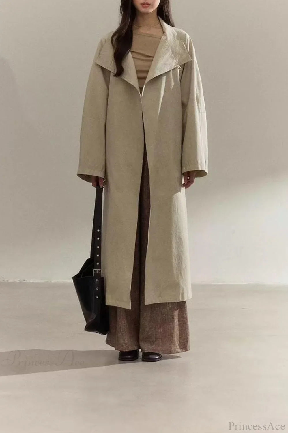 Vintage Purple Distressed Minimalist Overcoat