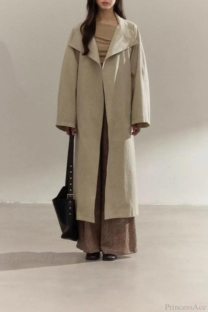 Vintage Purple Distressed Minimalist Overcoat