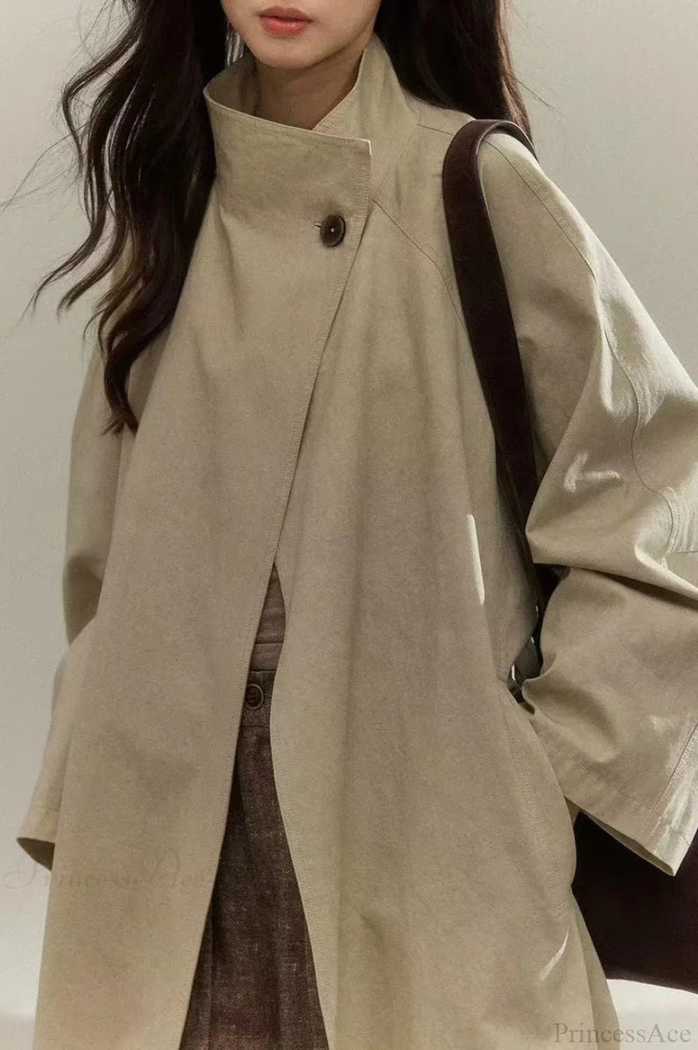 Vintage Purple Distressed Minimalist Overcoat