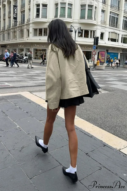 Vintage Shirt Style Trench Coat