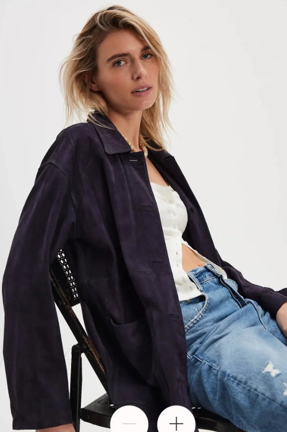 Vintage Simple Suede Single Breasted Jacket