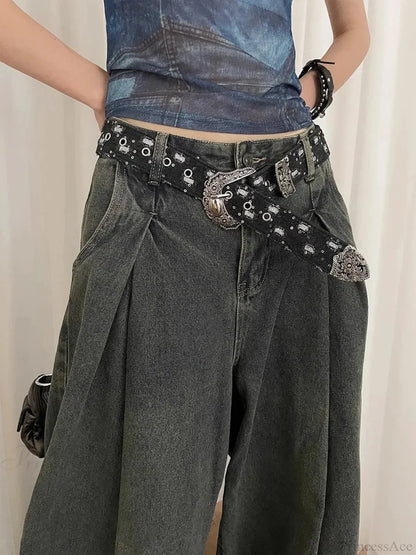 Vintage Y2K Dark Jeans Strap