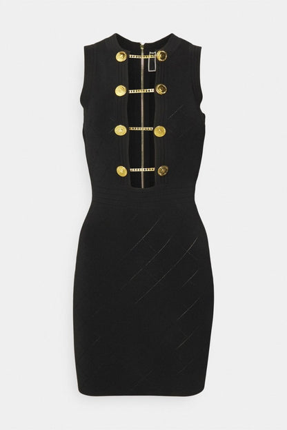 Viola Cut-out Sleeveless Knit Mini Dress