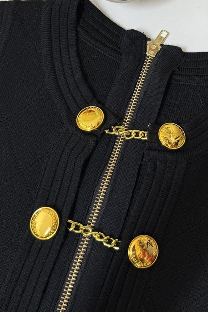 Viola Cut-out Sleeveless Knit Mini Dress