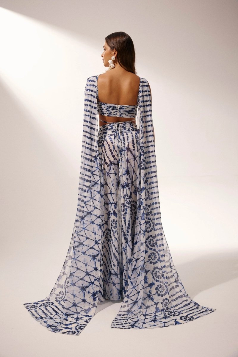 Virginia Printed Cut-out Maxi Dress