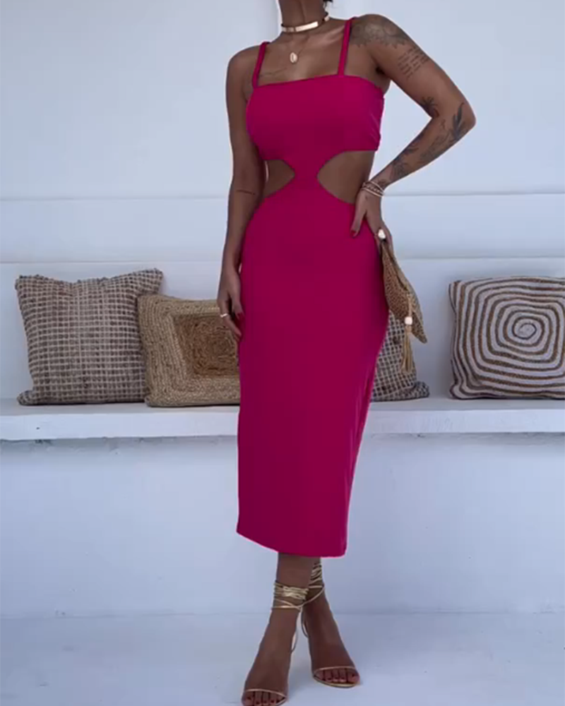 Slim Hip Cut-Out Dress (Pre-Sale)