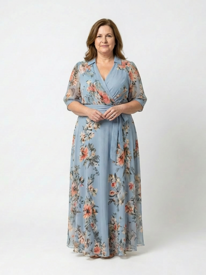 Saskia | Wrap V-Neck Dress