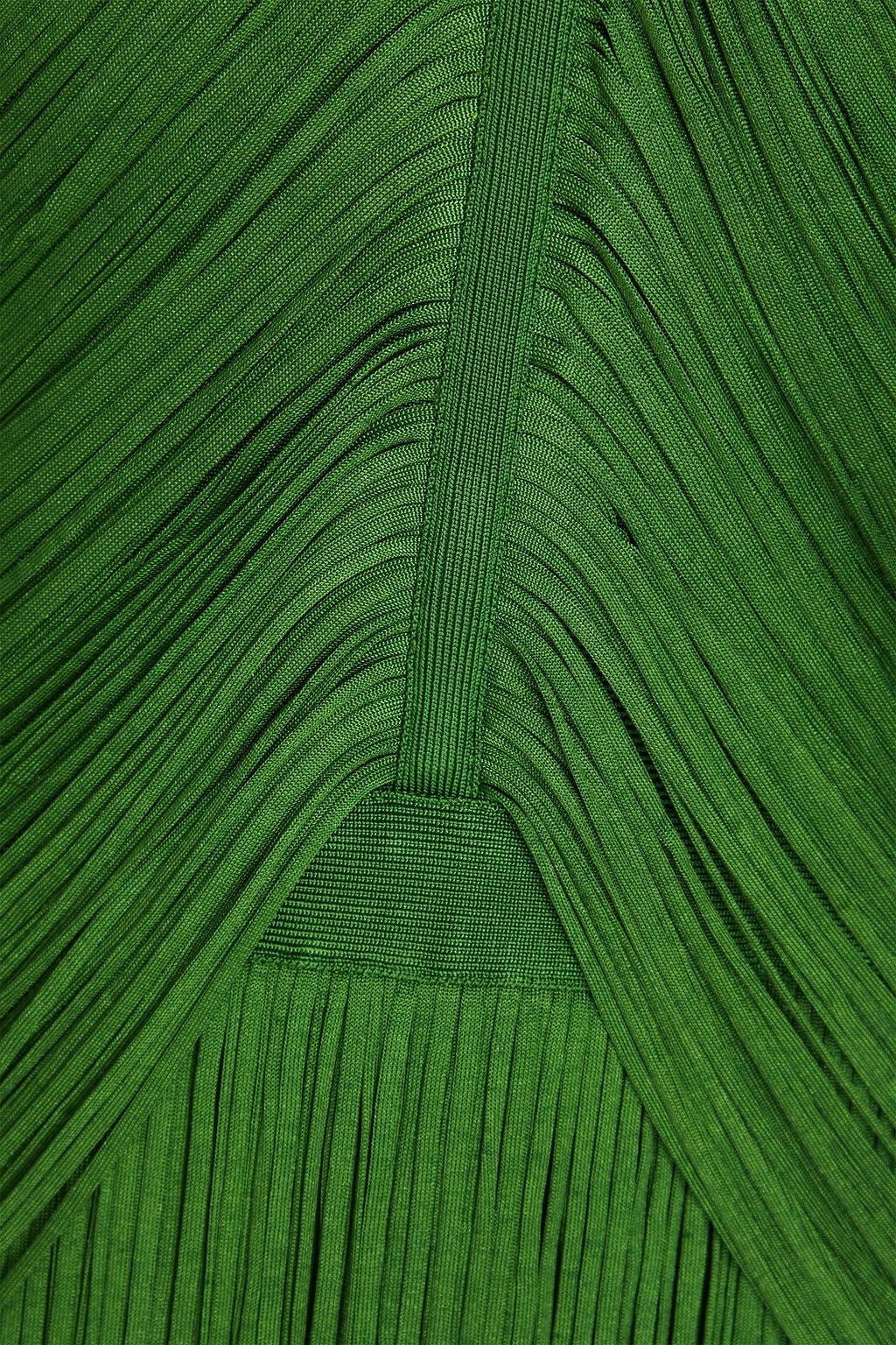 Phoebe Halter Fringed Maxi Dress