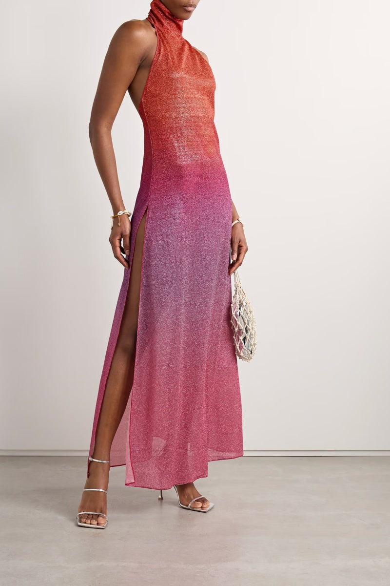 Oséree Orange Lumière  Maxi Dress