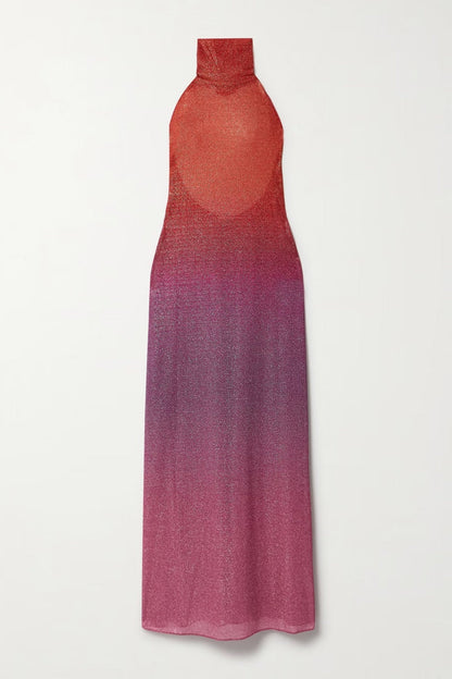 Oséree Orange Lumière  Maxi Dress