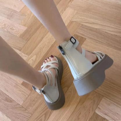 Warrior Chunky Gothic Elevated Sandal