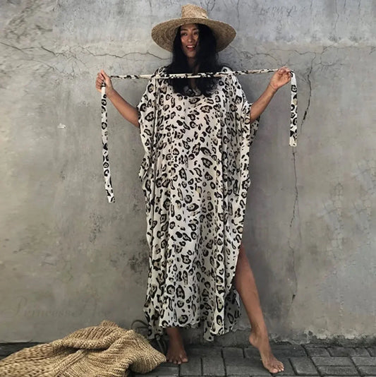 Women Swimsuit Kaftan Tunic Beach Cover Up