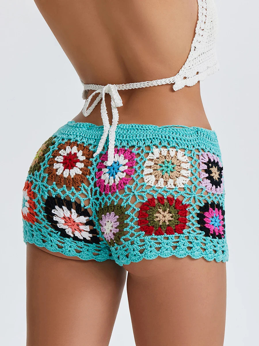 HolLow Crochet Geometrical Short