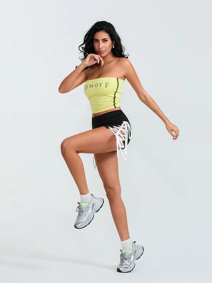 Side Cross Tie-Up Sport Short