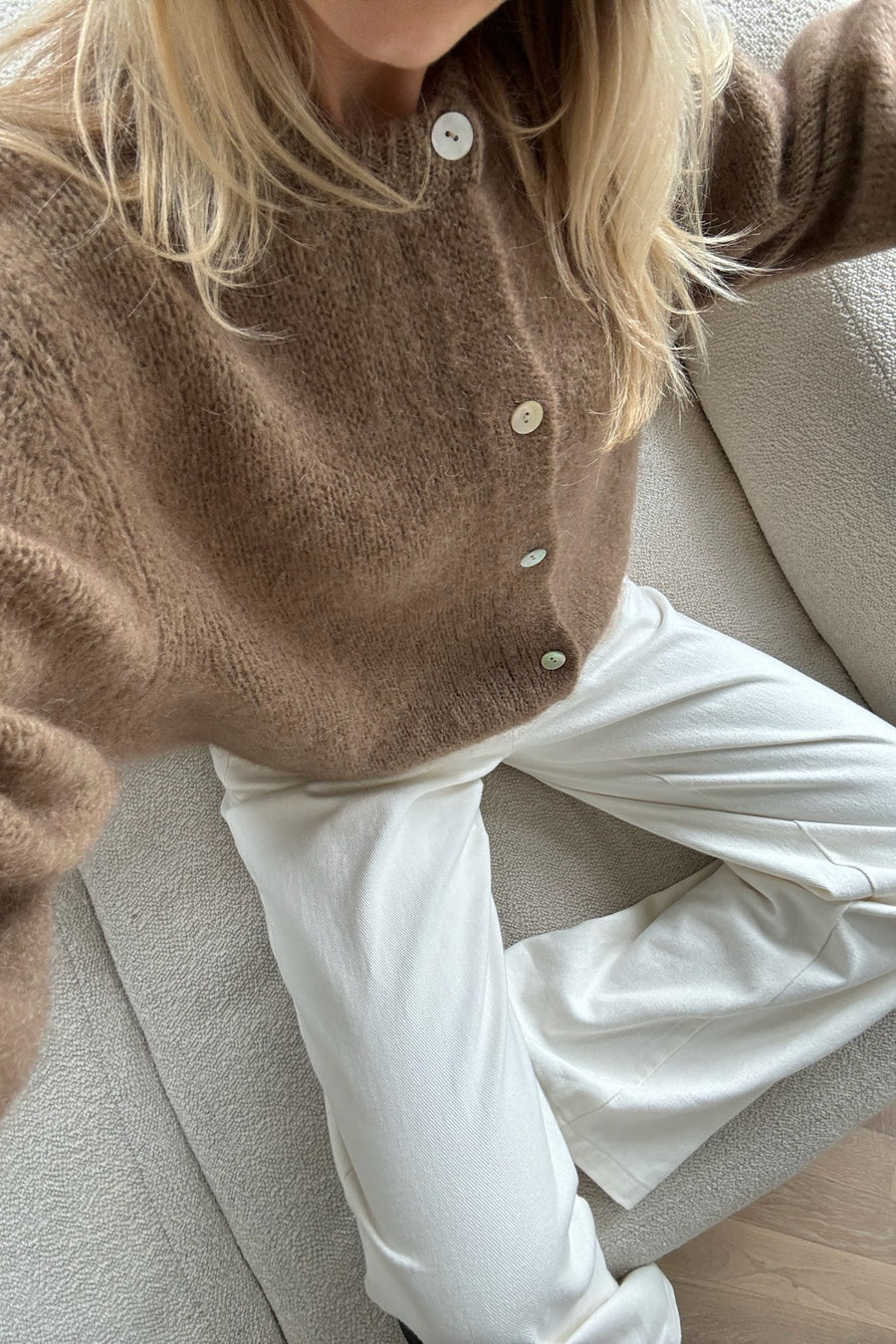 Knitted Vest - Brownie