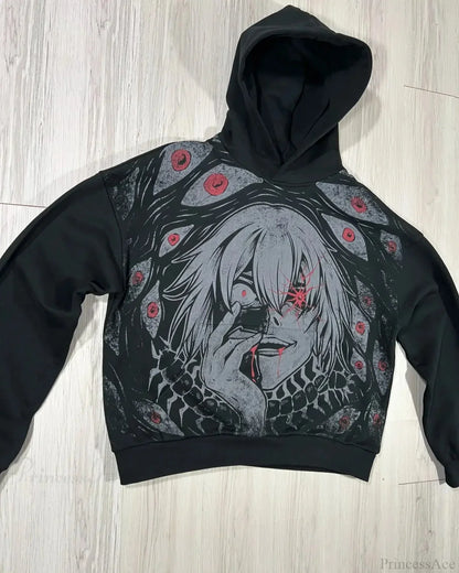 Y2K Mysterious Cartoon Zipper Hoodie