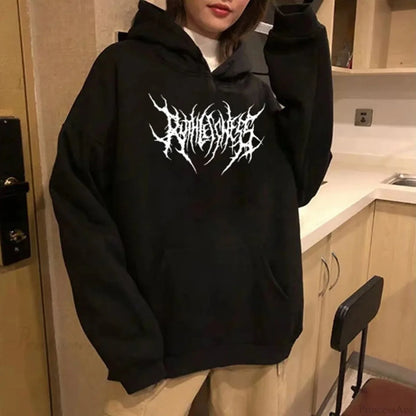 Y2K Mysterious Harajuku Hoodie