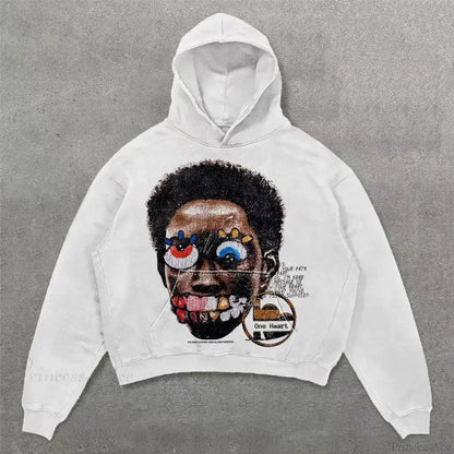 Y2K Mysterious Rap Urban Hoodie