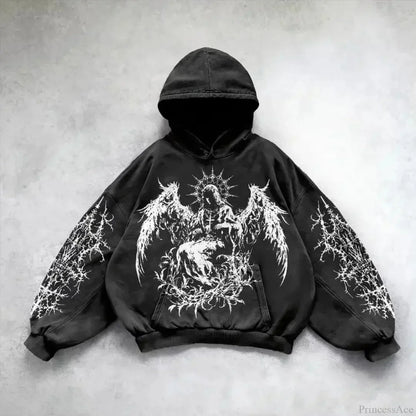 Y2K Mysterious Rap Urban Hoodie