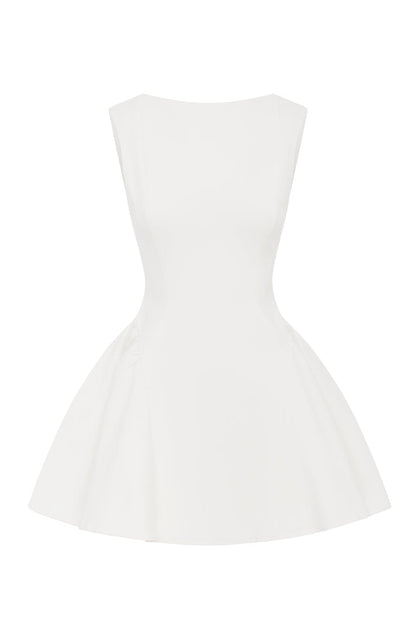 Luna Mini Dress-Ivory