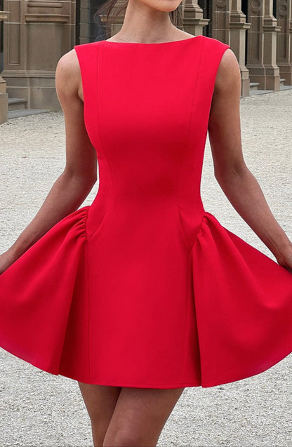 Blanca Mini Dress - Red