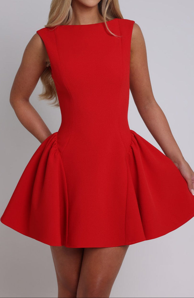 Blanca Mini Dress - Red