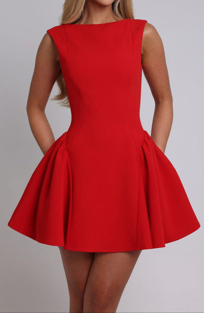 Blanca Mini Dress - Red